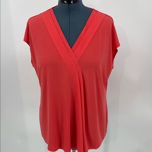 LANE BRYANT SIZE 18/20 Elegant Red/Peach Women's Top